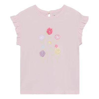 Flower Frill T-shirt 3-8