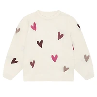 Heart Knit Pullover 3-12