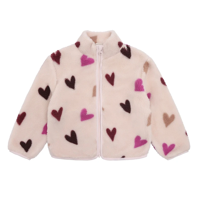 Veste Sherpa Teddy Coeur 3-12