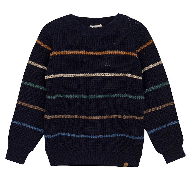 Pull Tricot Rayé 3-8ans