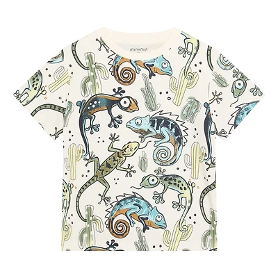 Lizzard Print T-shirt 2-10y