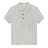 Gauze Stripe Polo 2-10y
