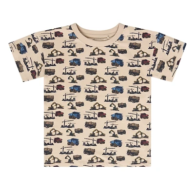 T-shirt Imprimé Construction 3-8ans