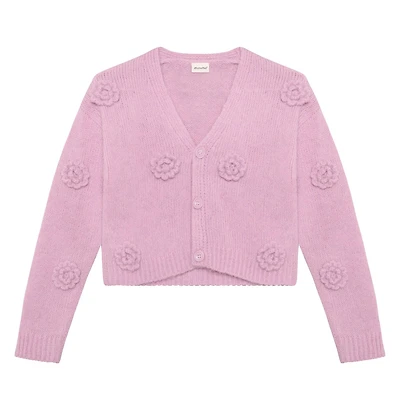 Flower Knit Cardigan 4-14