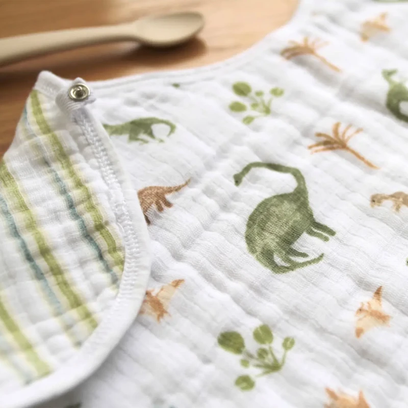 Bavoir Burpy en mousseline de coton Essentials - Dinosaures