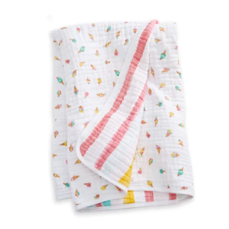 Cotton Muslin Dream Blanket - Ice cream