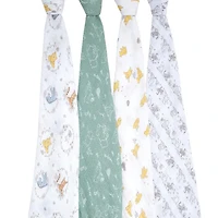 Essentials Cotton Muslin Swaddles 2 Pack - Disney™ (4) Winnie and Friends