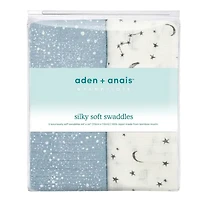 Lot de 2 Couvertures en mousseline de coton Silky Soft Essentials