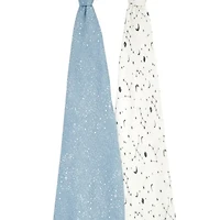 Lot de 2 Couvertures en mousseline de coton Silky Soft Essentials