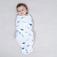 Minky Easy Swaddle Wrap (3) - Dino