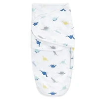 Minky Easy Swaddle Wrap (3) - Dino