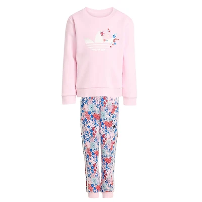 Pink Crew Set 4-7y
