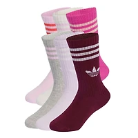 3s Crew Socks (6) Sizes 6-10e
