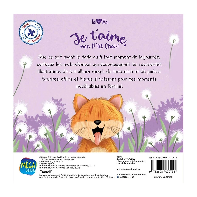 Je T'Aime Mon P'Tit Chat !