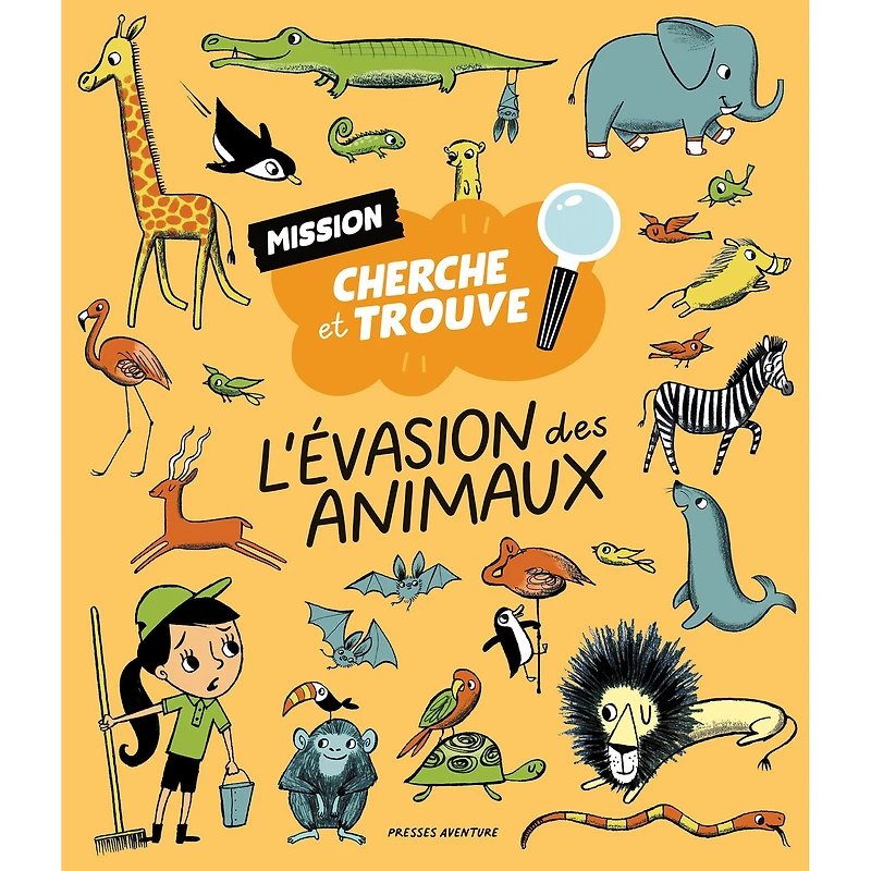 L'Évasion des Animaux Cherche et Trouve