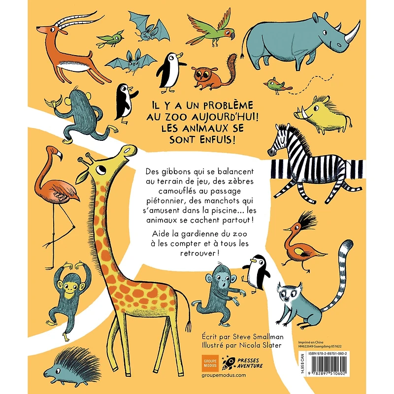 L'Évasion des Animaux Cherche et Trouve