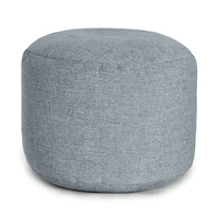 Pouf Repose Pieds - Gris Ciel