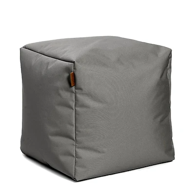 Square Ottoman and Footrest - Charcoal Grey