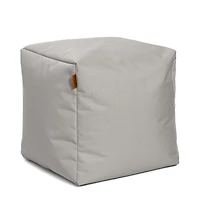 Square Ottoman and Footrest - Stone Grey