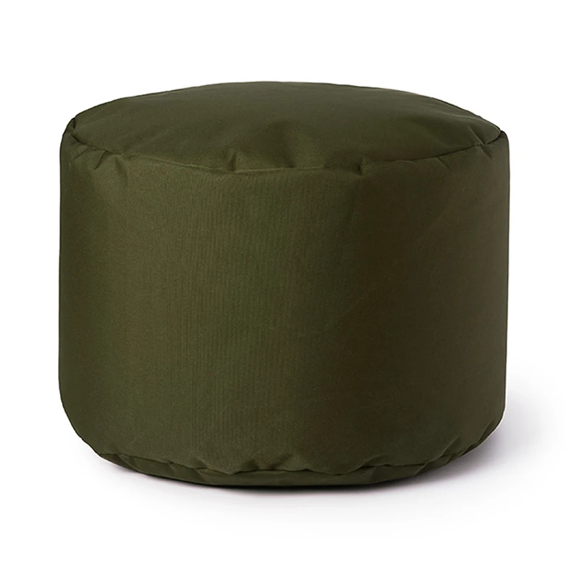 Pouf Repose-pieds Rond - Olive