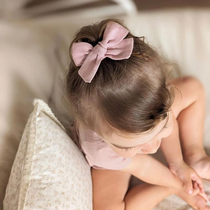 Linen Bow Clips (2