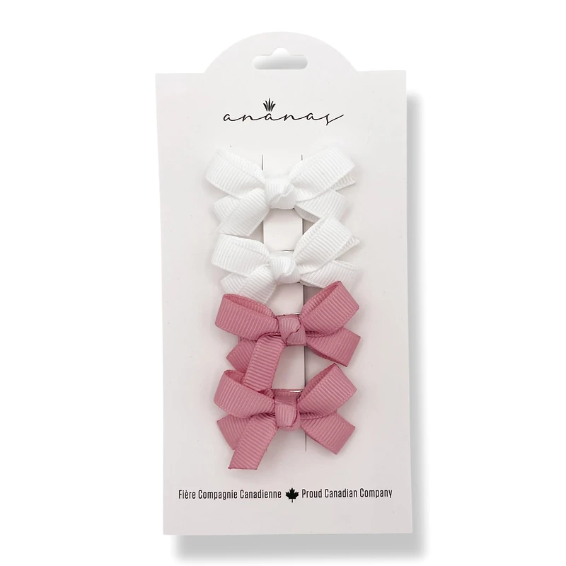 Mini Bows Clips (4