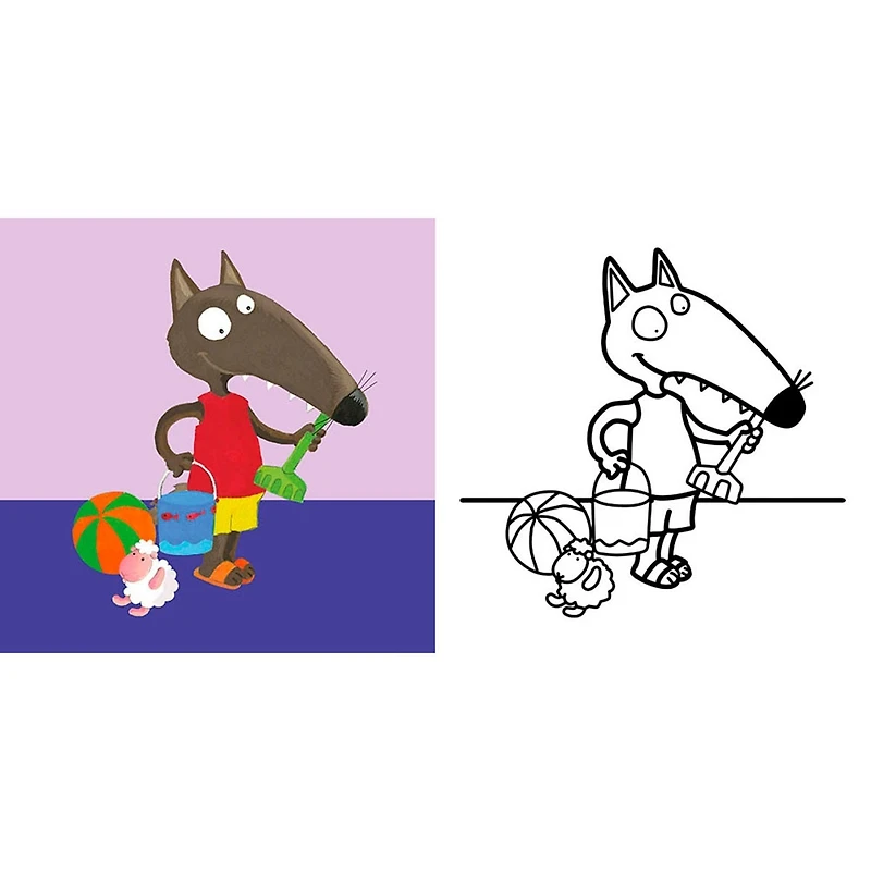 Mes Premiers Coloriages P'tit Loup - Les Vacances