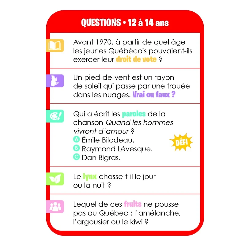 Le Quiz Trop L'fun Du Québec