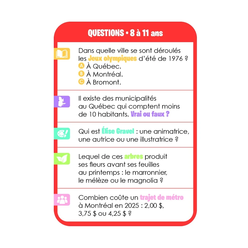 Le Quiz Trop L'fun Du Québec