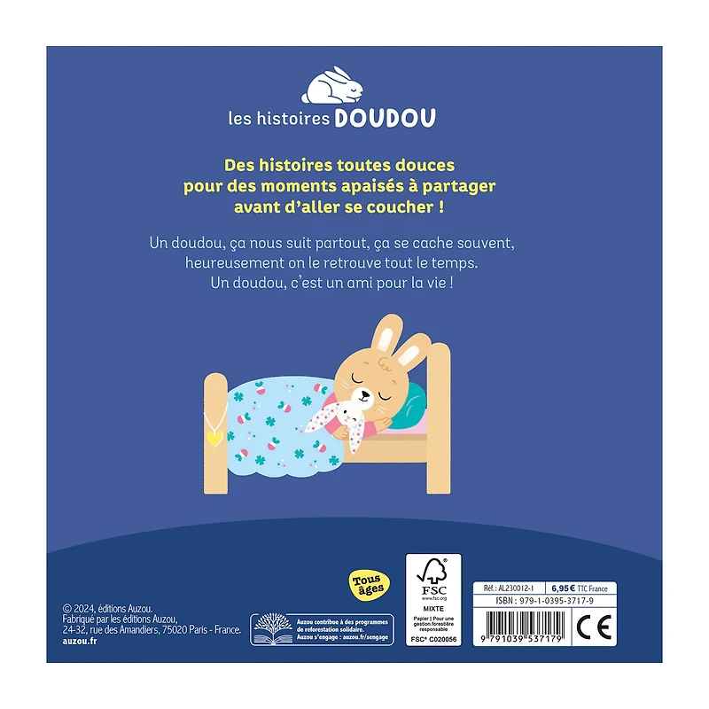 Mon Doudou Lapin Mon Ami Pour la Vie