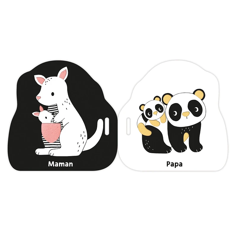 Mon Premier Livre Poussette En Noir et Blanc- Premiers Mots