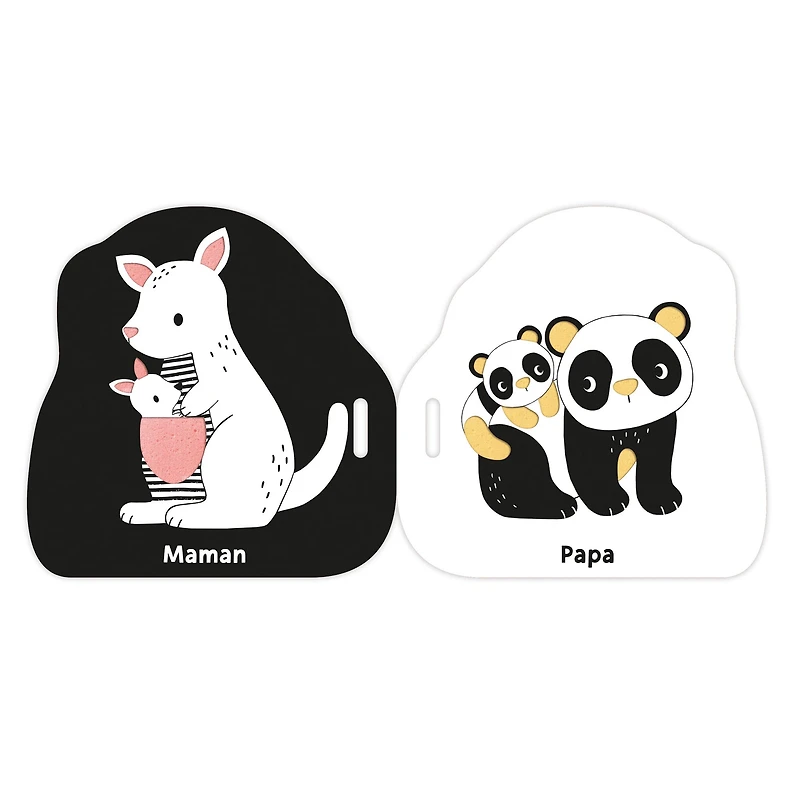 Mon Premier Livre Poussette En Noir et Blanc- Premiers Mots