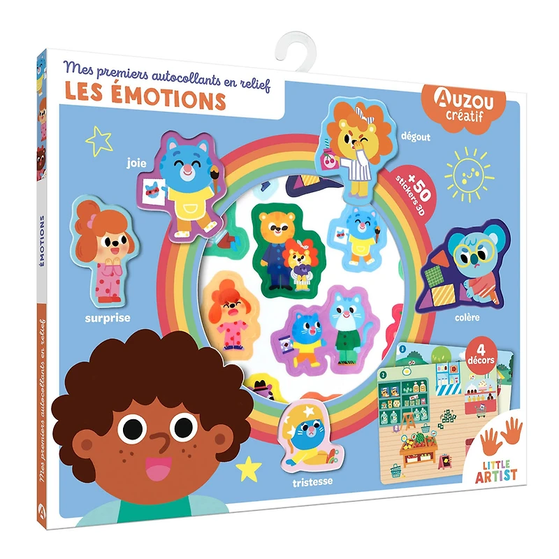 Mes premiers autocollants en relief - Les Émotions