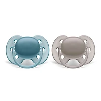 Orthodontic Pacifier 6-18m Ultra Doux Set of 2 - Blue