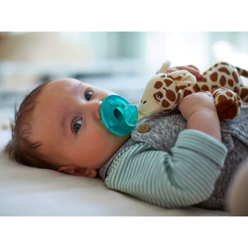 Suce Orthodontique Silicone 0-6M Girafe