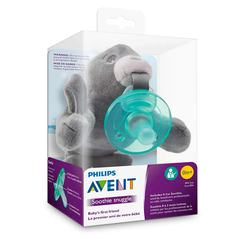 Soothie Snuggle Orthodontic Pacifier 0-6m - Seal