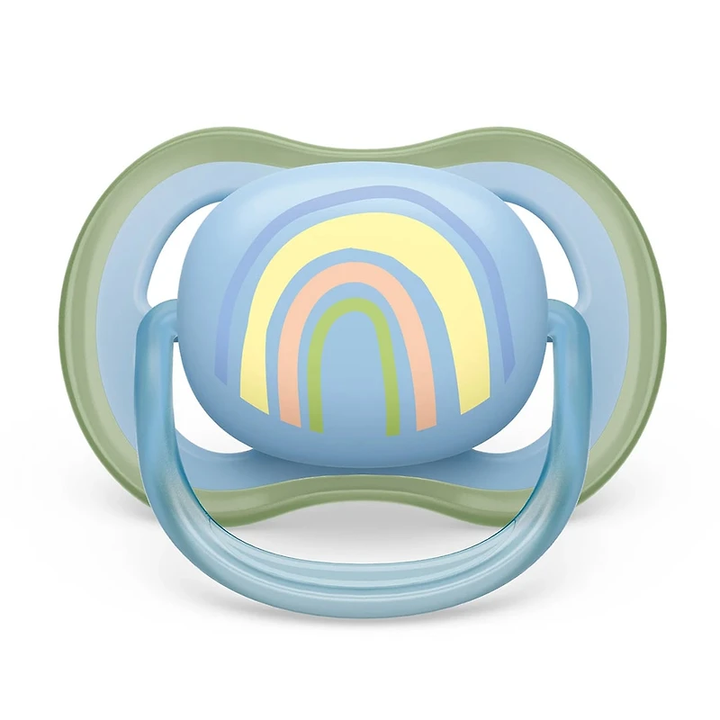 Ultra Air Pacifier 0-6m Smiling Sun / Blue Rainbow 2-pack