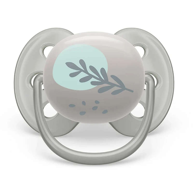 Ultra Soft Pacifier 6-18m Blue Dove / Silver Leaf 2-pack