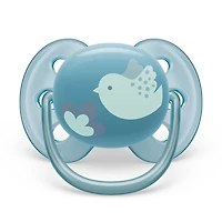 Ultra Soft Pacifier 6-18m Blue Dove / Silver Leaf 2-pack