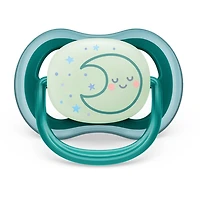 Ultra Air Pacifier Nighttime 6-18m Sleeping Star/Moon 2-pack