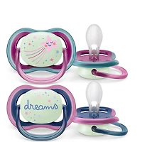 Ultra Air Pacifier Nighttime 6-18m Falling Star/Dreams 2-pack