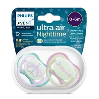 Suce Ultra Air Nighttime 0-6 mois Libellule Lilas / Rêves (2)