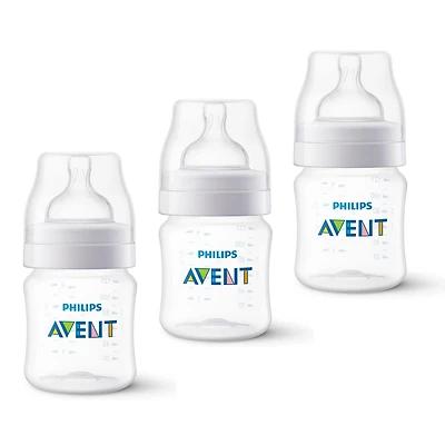 Baby Bottle 4oz(3)anti-colic