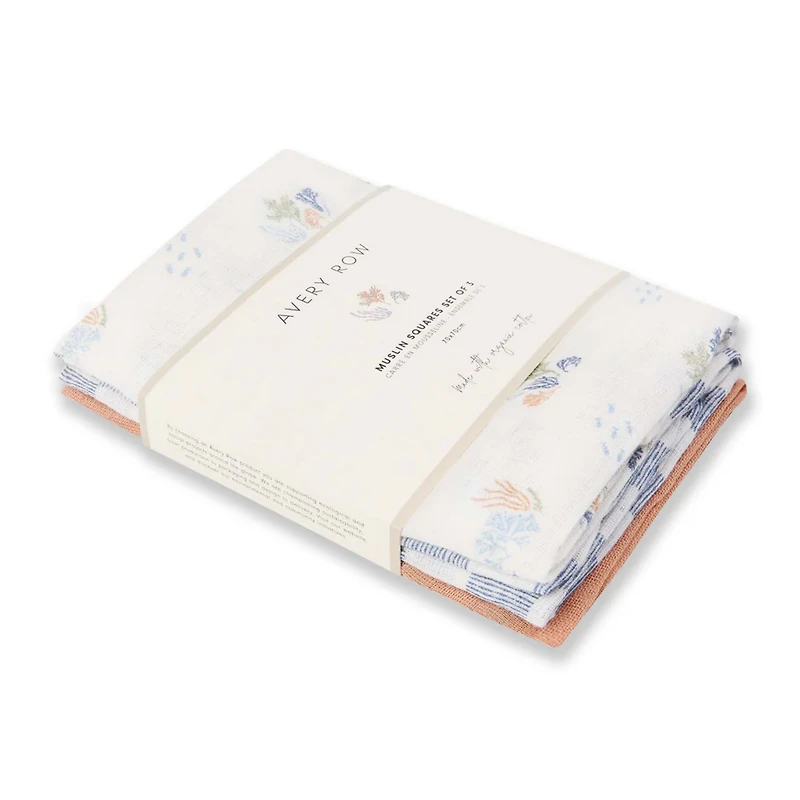 Organic Baby Muslin Blanket Set of 3