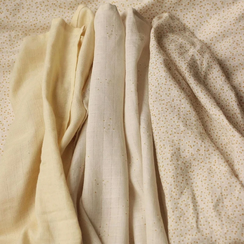 Organic Baby Muslin Blanket Set of 3 - Wild Chamomile