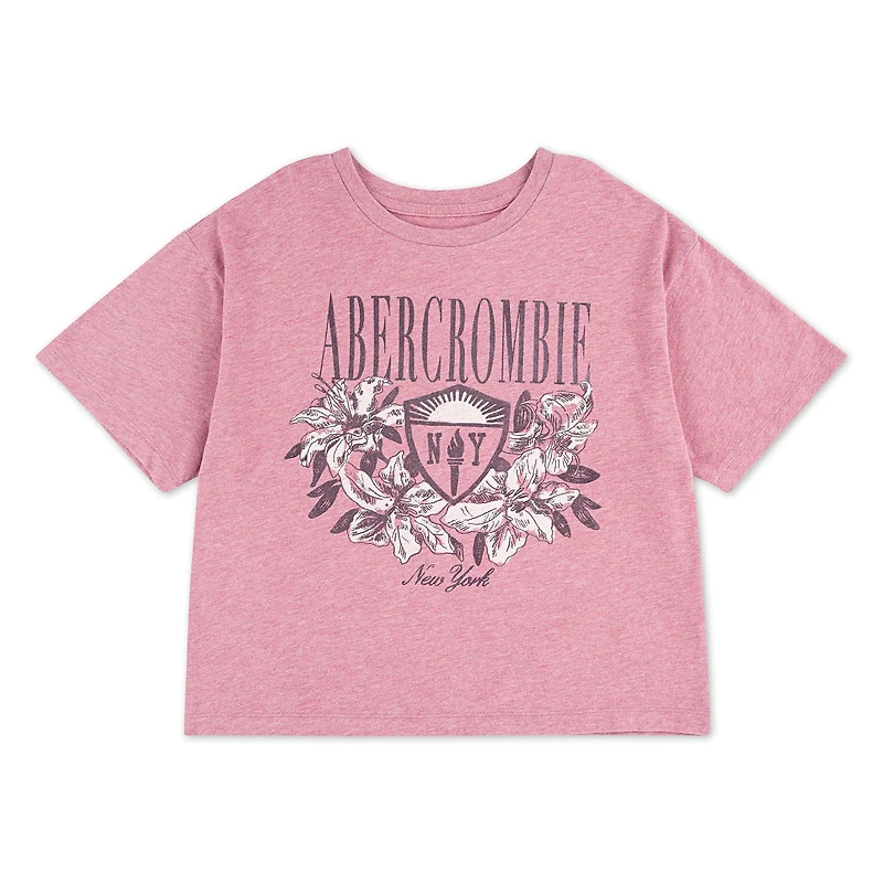 T-shirt Floral Ny Crest 5-18ans