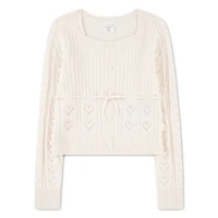 Gilet Tricot Coeur 5-18ans