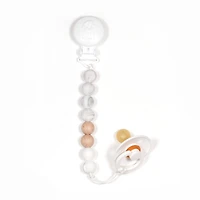 Pacifier-Clip Maxi Wood Marble