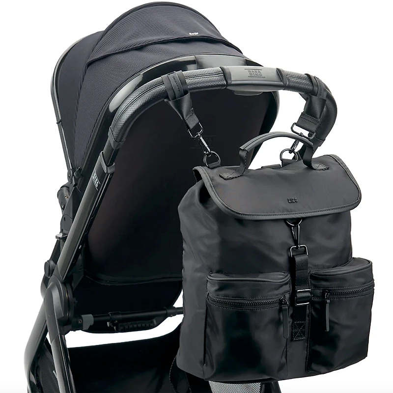 Sustainable Backpack Diaper Bag - Black