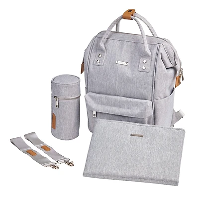 Diapers Backpack Mani - Grey Marl